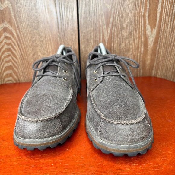 Timberland Boat Shoes Lace Up Dark Brown Leather Men US 9 Waterproof EarthKeeper - Picture 4 of 11